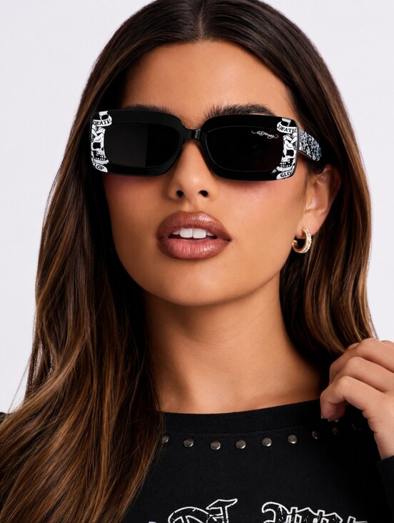 4x BUNDLE ED HARDY Sunglasses Lot of 4 Y2K  Designer LOT NEW Graphic Glasses main image 8